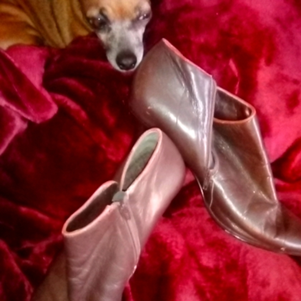 NINE WEST Ankle Boots , 👢 Brown Leather 7.5